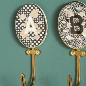 Anthropologie Monogram hook - "E"